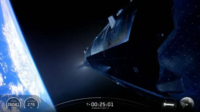 Starship yörüngeye ulaştı: LOG fotoğrafı (1)