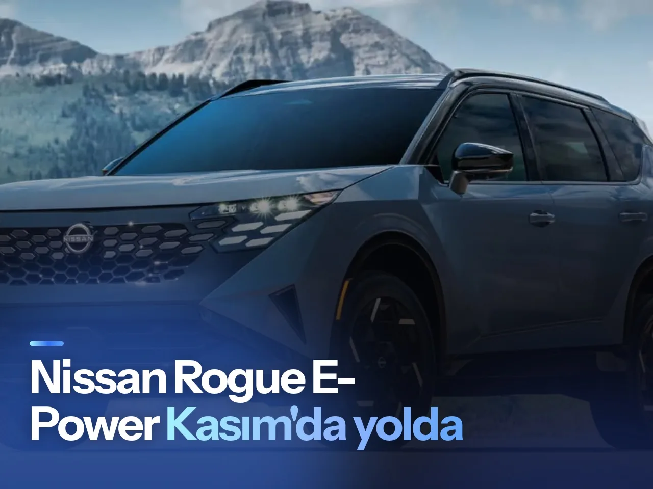 Gri renkli modern crossover SUV otomobil minimalist stüdyo ortamında