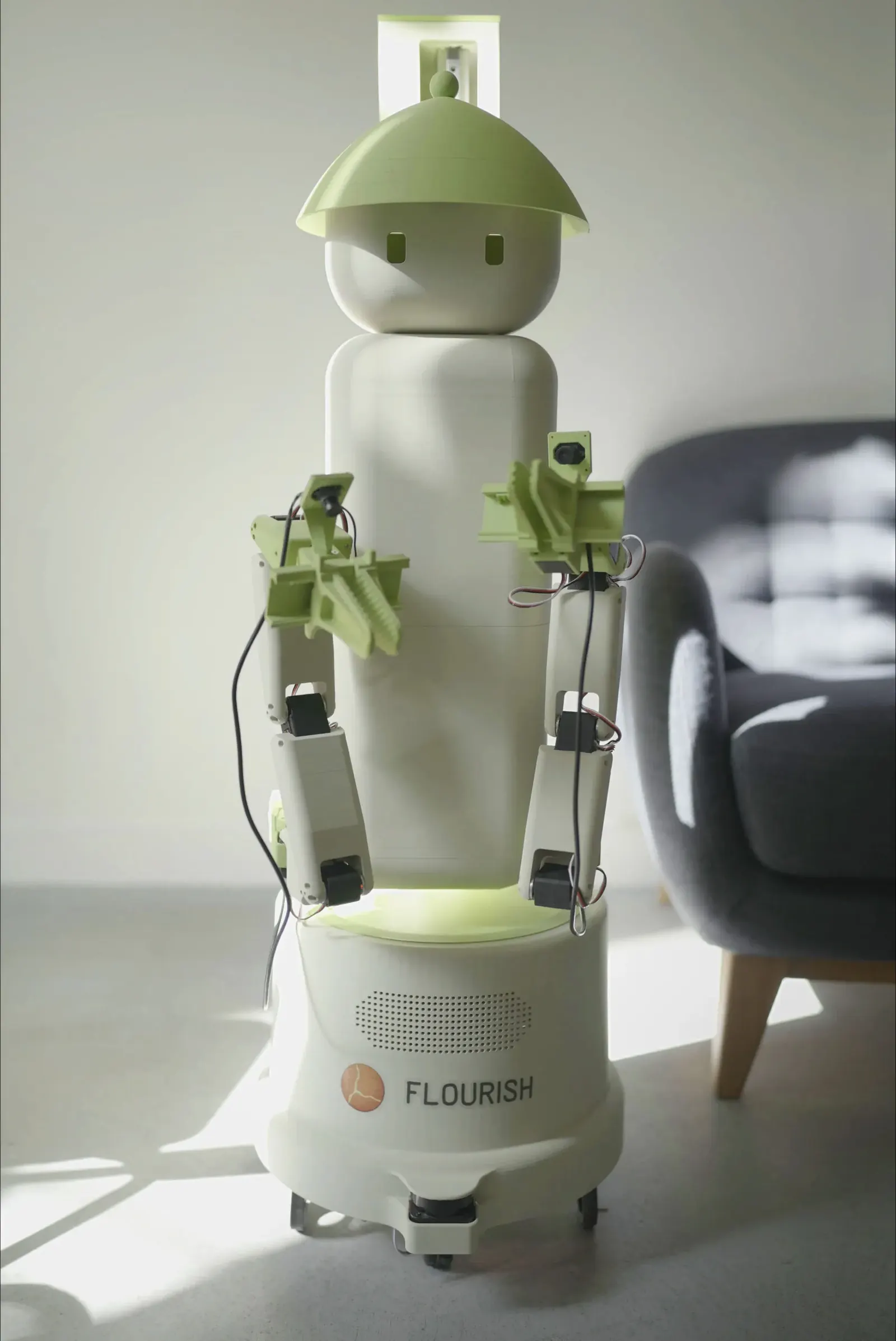 Robot, Cleaning, Person