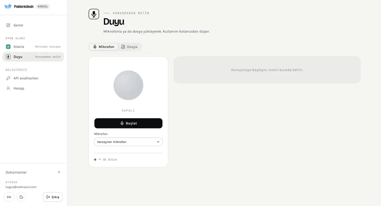 Patientdesk.ai'dan Türkçe ses modelleri: Webrazzi fotoğrafı (2)
