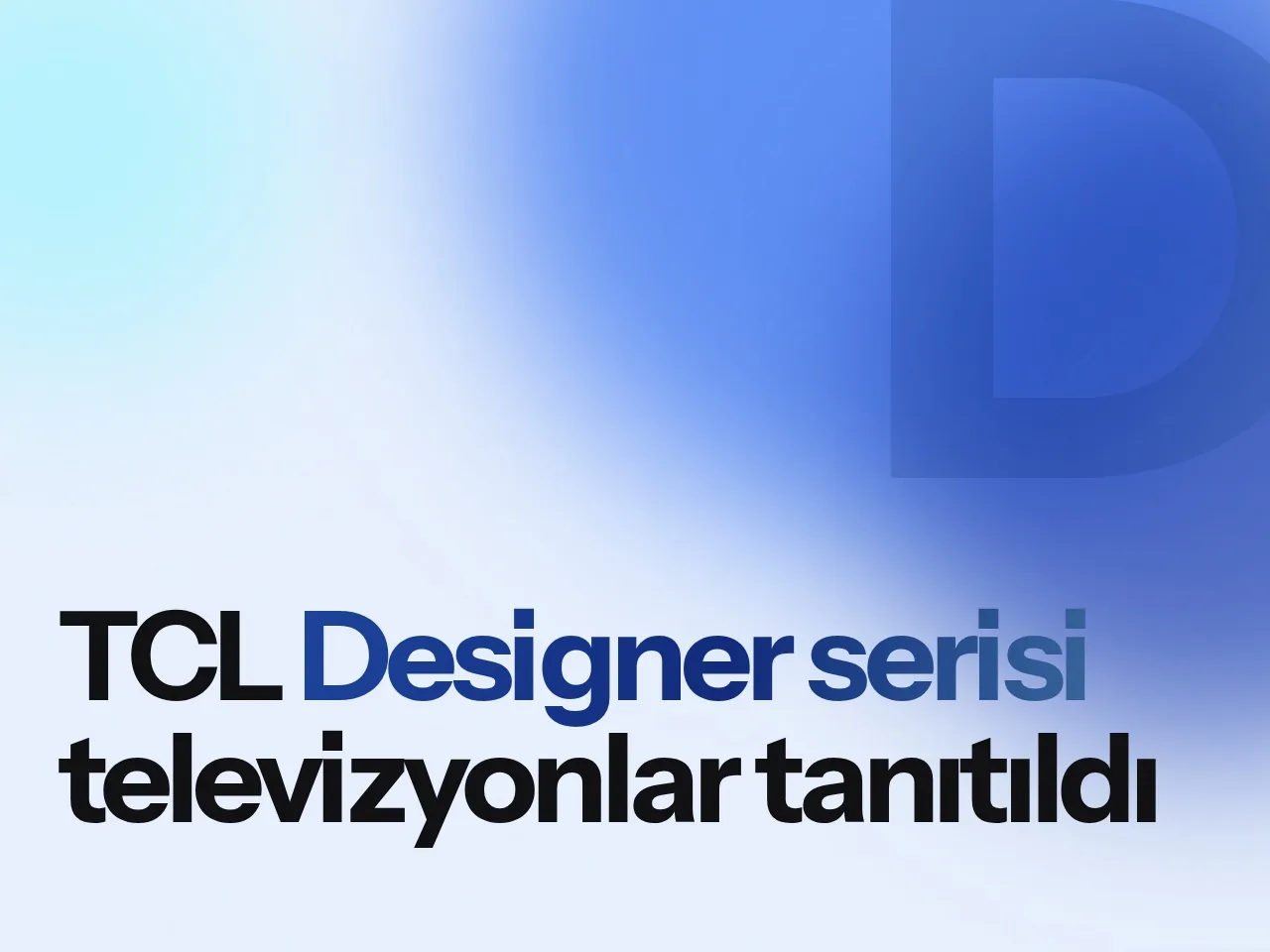 Duvara monte edilmiş ince tablolardan ilham alan TCL Designer serisi televizyonu temsil eden stüdyo görseli