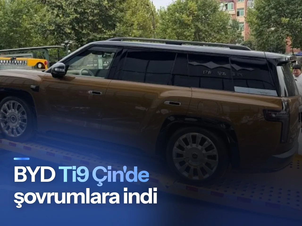 BYD Fang Cheng Bao Ti9 modelinin şovrumdaki görünümü