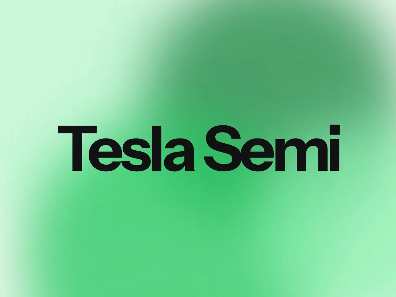 Gri renkli Tesla Semi elektrikli tır stüdyo ortamında sergileniyor